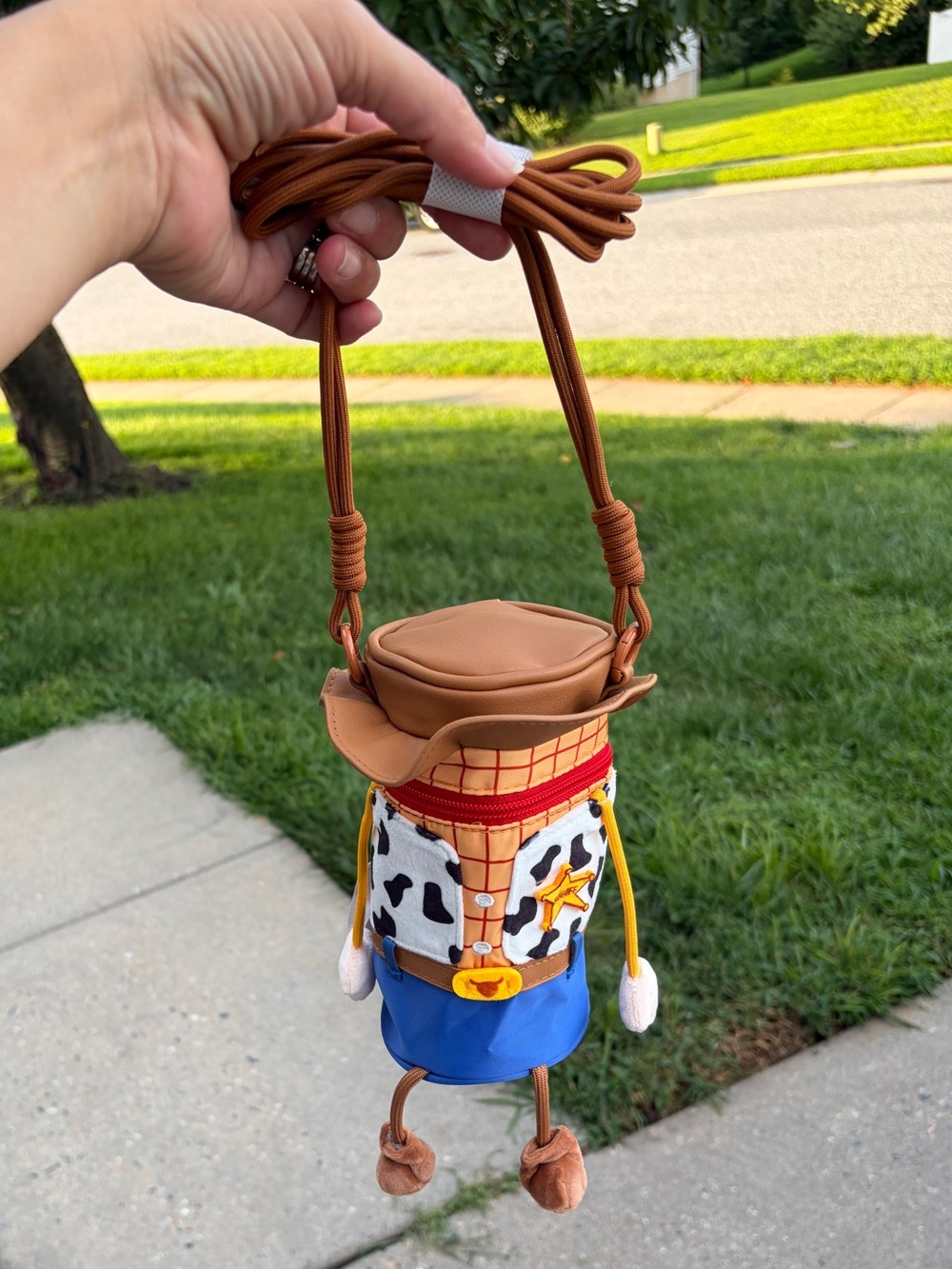 Disney Pixar Toy Story Woody Potdemiel 3D Cowboy Crossbody Bag NWT